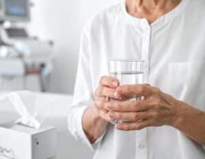 Older adult experiencing chronic cough symptoms